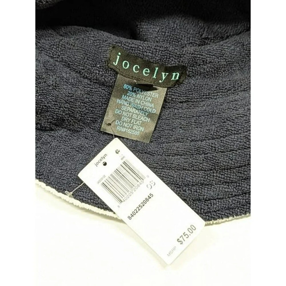 Jocelyn Women's The Palm Beach Bucket Hat in White O/S (MSRP $75) - Picture 7 of 7